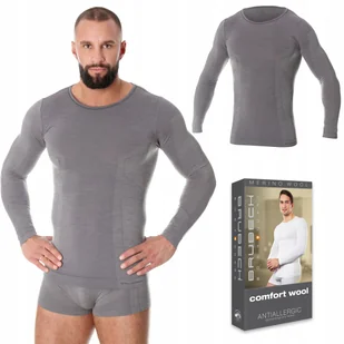 Koszulka męska WEŁNIANA termo BRUBECK LS11600 XXL - Koszulki męskie - miniaturka - grafika 1