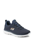 Sneakersy damskie - SKECHERS Sneakersy Bright Bezel 149204/NVGD Granatowy - miniaturka - grafika 1
