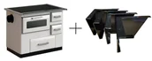 Kuchnie węglowe - POMA Kuchnia, angielka 9,5kW, bez płaszcza wodnego (wyjście spalin: lewy, kolor: biały) + Nóżki zestaw do 4 szt do kuchni - spełnia anty-smogowy EkoProjekt 88880387 - miniaturka - grafika 1