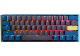 Ducky One 3 Daybreak Mini klawiatura Gaming USB Niemiecki Czarny, Niebieski, Zielony DKON2161ST-RDEPDDBBHHC1 - Klawiatury - miniaturka - grafika 1