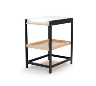 AT4 - Przewijak drewniany 1-półkowy COMFORT Szary Grafit i Buk Lakierowany - Przewijaki AT4 - Przewijak drewniany 1-półkowy COMFORT Szary Grafit i Buk Lakierowany - Przewijaki - miniaturka - grafika 1