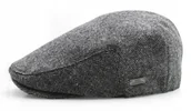 Czapki męskie - Kaszkiet Męski Ocieplany Czapka Premium Wełniany - miniaturka - grafika 1
