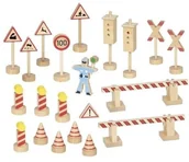 Zabawki interaktywne dla dzieci - Zestaw znaków drogowych Policjant Ole - miniaturka - grafika 1