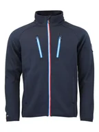 Odzież trekkingowa męska - Peak Mountain Kurtka polarowa w kolorze granatowym - miniaturka - grafika 1