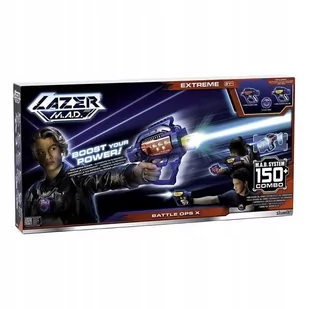 Lazer, Pistolet do walki, Silverlit 86871, niebieski - Zabawki militarne - miniaturka - grafika 1
