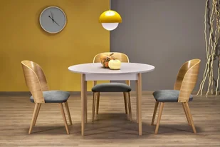 Stół rozkładany PIVOT 102142x102 kaszmirowy/dąb naturalny HALMAR - Stoły - miniaturka - grafika 1