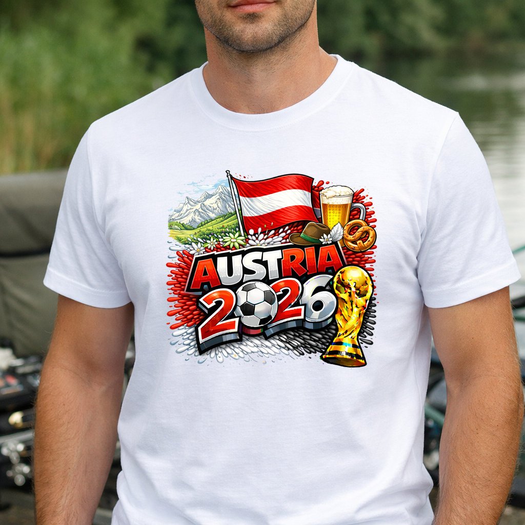 Koszulka WORLD CUP 2026 AUSTRIA kolor biały rozmiar M