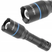 Latarki - Latarka Ręczna Aluminiowa Akumulatorowa Wodoodporna ZOOM LED 3100lm HOEGERT - miniaturka - grafika 1