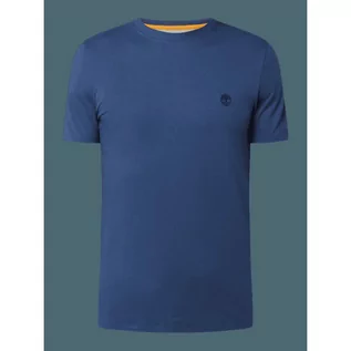 Koszulki męskie - T-shirt o kroju slim fit z bawełny - Timberland - grafika 1