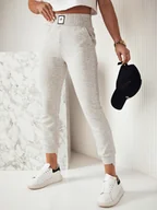 Spodnie damskie - Spodnie damskie dresowe LOREN szare Dstreet UY1828-XL/XXL - miniaturka - grafika 1