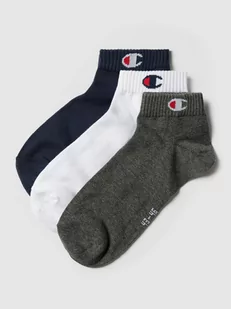 Skarpety z detalem z logo, w zestawie 3 szt., model „Quarter Sock” - Skarpetki męskie - miniaturka - grafika 1