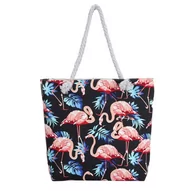 Torebki damskie - TOREBKA DAMSKA na ramię TORBA duża BOHO PLAŻOWA shopper pojemna - miniaturka - grafika 1