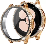 Akcesoria do smartwatchy - Etui + Szkło 2W1 "Diamond" Do Samsung Galaxy Watch 4 / 5 40Mm Rose Gold - miniaturka - grafika 1