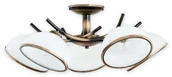 Lampy sufitowe - Lemir Altea lampa sufitowa 5-punktowa patyna O2235 W5 PAT O2235 W5 PAT - miniaturka - grafika 1