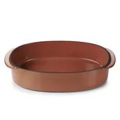 Naczynia żaroodporne - Revol Caractere Naczynie/ brytfanna wym 26x18,5 cm, Cyna Cinnamon - miniaturka - grafika 1