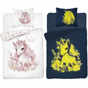 Pościel bawełniana Deco4Home 160x200 cm Świecąca w ciemności Kucyk - Łóżka Pościel bawełniana Deco4Home 160x200 cm Świecąca w ciemności Kucyk - Łóżka - miniaturka - grafika 1