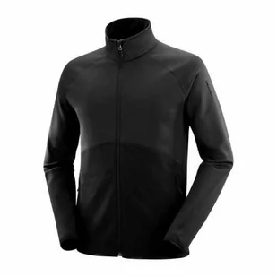 Bluza Salomon Sntial Warm FZ Deep Black - Bluzy sportowe męskie - miniaturka - grafika 1