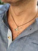 Zawieszki - Zawieszka srebrna - Gitara elektryczna II szara - miniaturka - grafika 1