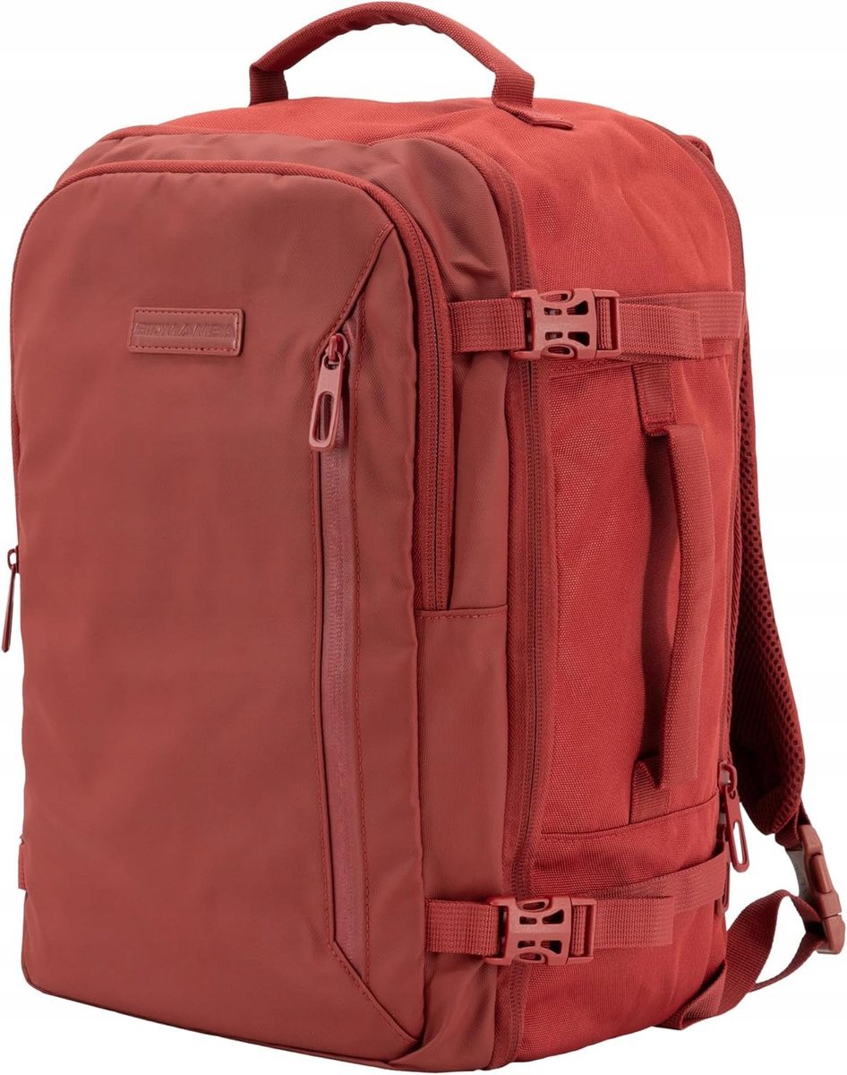 BIDMAMBA PLECAK KABINOWY BAGAŻ PODRĘCZNY RYANAIR 40x20x25 CZERWONY