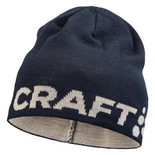 Czapka zimowa CRAFT ADV NORDIC TRAINING MERINO LOGO HAT 1914807-396905 – Granatowy - Czapki męskie - miniaturka - grafika 1