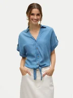 Koszule damskie - Vero Moda Koszula Fleur 10326059 Niebieski Regular Fit - miniaturka - grafika 1
