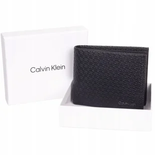 Calvin klein bezpieczny portfel męski 6cc czarny - Portfele - miniaturka - grafika 1