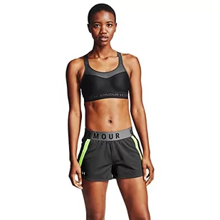 Under Armour Damski biustonosz sportowy Armour High Crossback Bra czarny Black/Jet Gray 42 / C - Biustonosze - miniaturka - grafika 1
