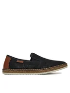 Półbuty męskie - Rieker Półbuty B5276-00 Czarny - miniaturka - grafika 1