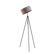 Lampy stojące - Lampa podłogowa LYSNE Malmo, 60 W, E27, beton-czarna, 145x50 cm - miniaturka - grafika 1