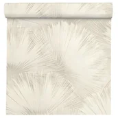 Tapety - Tapeta Incanto Pióra Wachlarze beżowa winylowa na flizelinie - miniaturka - grafika 1