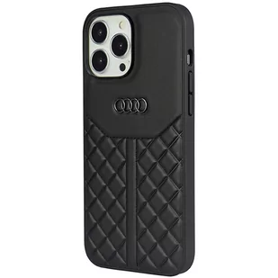 Audi Genuine Leather iPhone 13 Pro / 13 6.1" czarny/black hardcase AU-TPUPCIP13P-Q8/D1-BK - Etui i futerały do telefonów - miniaturka - grafika 2