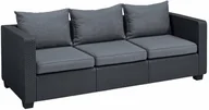 Sofy ogrodowe - Allibert Sofa 3-osobowa SALTA - grafitowa 15-592 - miniaturka - grafika 1