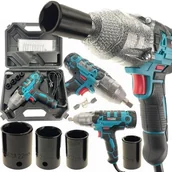 Klucze udarowe - Klucz udarowy elektryczny 750NM 2000W 4x Nasadki - miniaturka - grafika 1