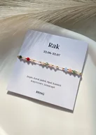 Bransoletki - Bransoletka znak zodiaku Rak pozłacane kulki - miniaturka - grafika 1