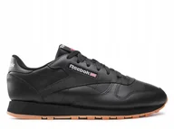 Buty sportowe damskie - Buty Damskie Reebok 100008498 Classic Leather Czarne 38 - miniaturka - grafika 1