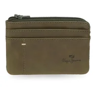 Portfele - Pepe Jeans Staple Portfel z uchwytem na karty Zielony 11x7x1,5 cm Skóra by Joumma Bags, Zielony, Talla única, Portfel na karty - miniaturka - grafika 1