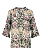 Bluzki damskie - Sublevel Bluzka w kolorze ciemnozielono-szaroróżowym - miniaturka - grafika 1