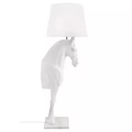 Lampy stojące - King Home Lampa podłogowa KOŃ HORSE STAND S biała - włókno szklane JB001S.WHITE - miniaturka - grafika 1