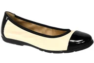 Baleriny - Baleriny Caprice 9-22152-28 441 Creme/Black Skóra_TN - CAPRICE - miniaturka - grafika 1