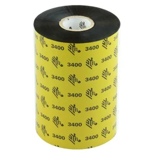 Taśma termotransferowa Zebra 3400 60mm x 450m 1" woskowo-żywiczna (03400BK06045) black TASTZEB/03400BK06045 - Taśmy do drukarek barwiące - miniaturka - grafika 1