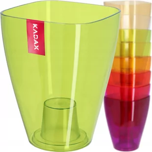 Doniczka kwadratowa Menfi 9 cm, zielona - Donice Doniczka kwadratowa Menfi 9 cm, zielona - Donice - miniaturka - grafika 1