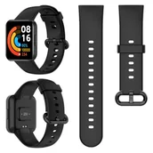 Akcesoria do smartwatchy - Pasek silikonowy Vanfone do Xiaomi Redmi Watch 2 Lite, czarny - miniaturka - grafika 1