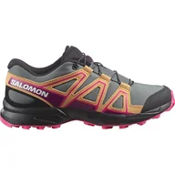 Buty dla chłopców - Salomon Dziecięce buty trekkingowe Speedcross uniseks, Sedona Sage Papaya Knockout Pink, 38 EU - miniaturka - grafika 1
