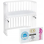 Łóżeczka i kojce - Łóżeczko drewniane Babybay 10625553672 46 x 88 cm biały - miniaturka - grafika 1