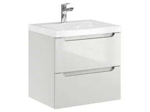 Szafka Wisząca Z Umywalką ETH 50 cm - Kaszmir Wysoki Połysk - Szafki łazienkowe - miniaturka - grafika 1