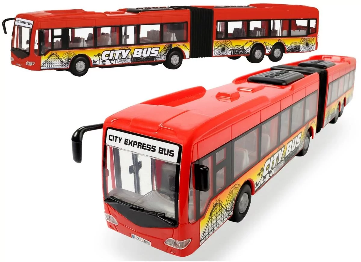 Dickie Miejski Autobus Przegubowy City Duży 46 CM