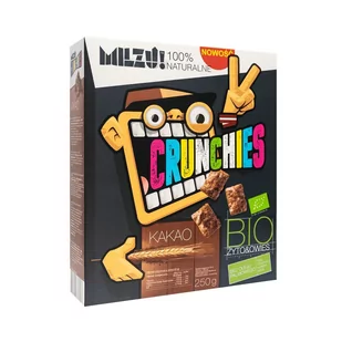 Milzu Płatki Crunchies żytnio-owsiane kakaowe BIO 250 g Milzu M00-F9F0-65702 - Płatki śniadaniowe i musli - miniaturka - grafika 1
