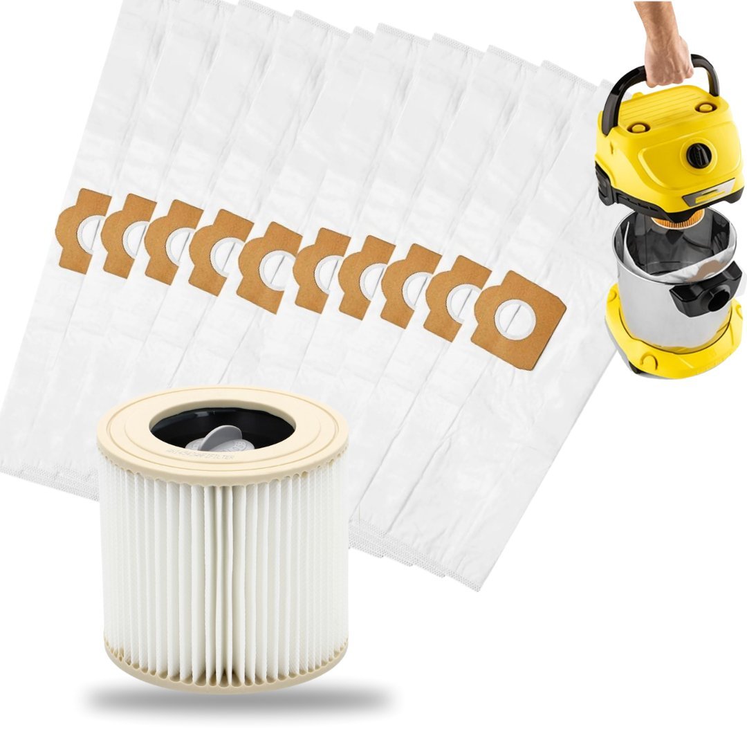 10x worki+filtr zmywalny do odkurzacza KARCHER WD3 SE4001 WD2