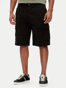 Guess Jeans Szorty materiałowe M5GD45 WGCV1 Czarny Regular Fit - Spodenki męskie - miniaturka - grafika 1