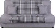 Sofy i kanapy - Platan sofa rozkładana JAS, z funkcją spania, sofa tapicerowana, sprężyny - Kolor: szary w kratkę - miniaturka - grafika 1